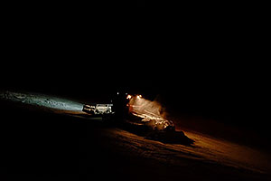 夜の志賀高原丸池スキー場