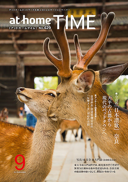 鹿がいる奈良の風景写真
